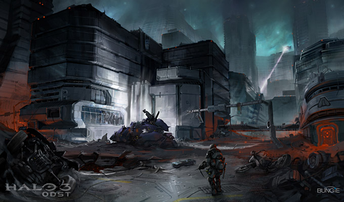 halo concept art. Halo 3: ODST Concept Art