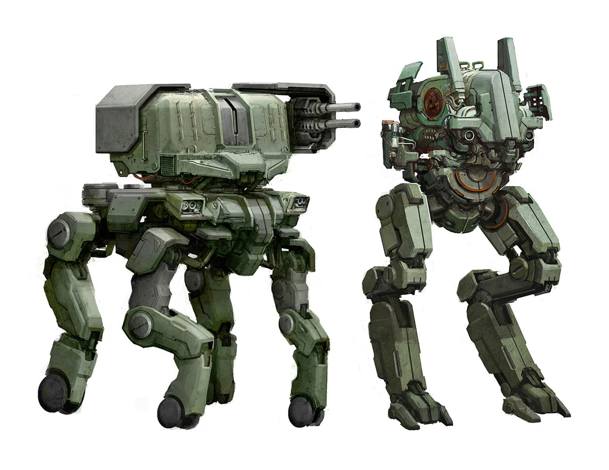 Sam Brown Mech Concept Art 01b Concept Art World