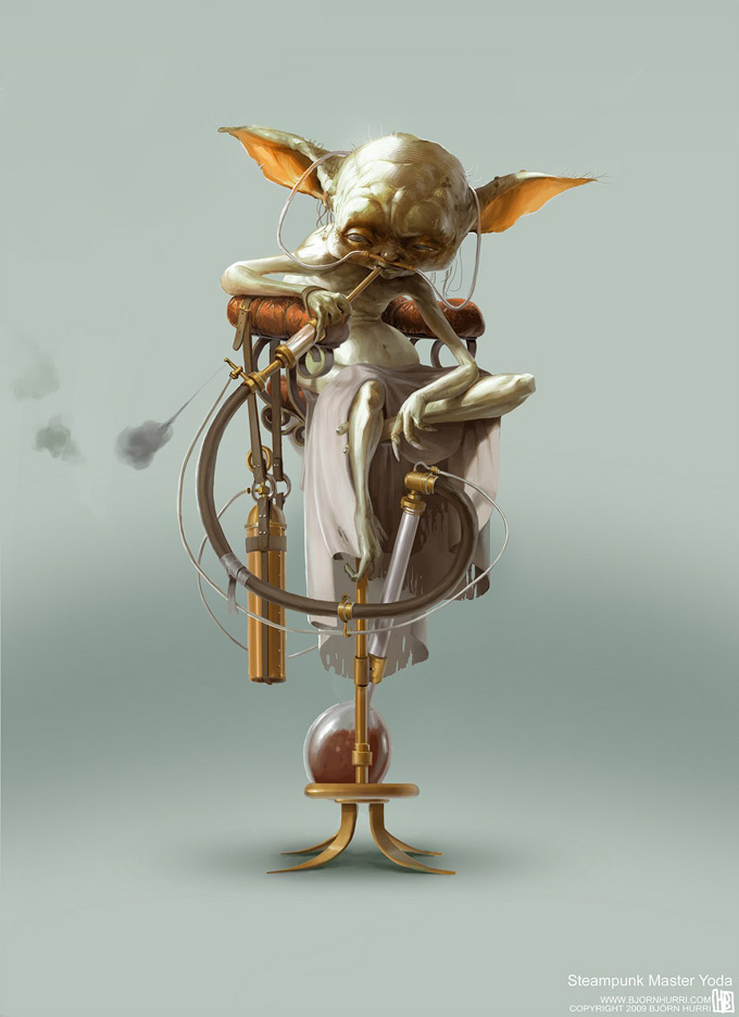 Steampunk Star Wars Illustrations by Björn Hurri