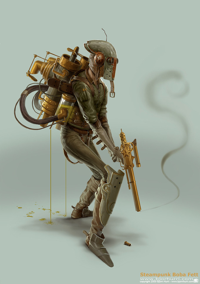 Steampunk Star Wars Illustrations by Björn Hurri