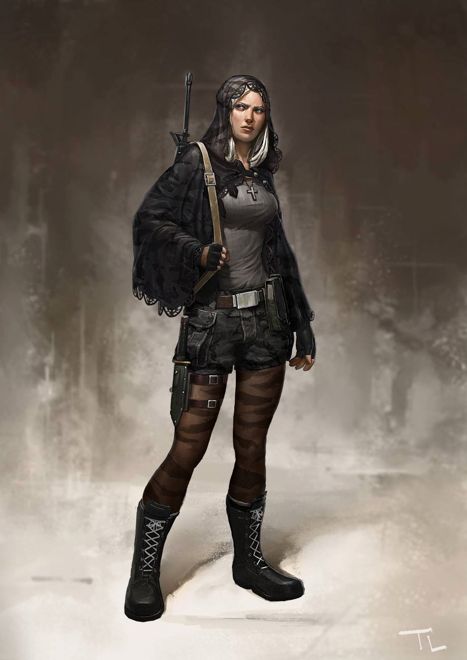 Post apocalyptic character art