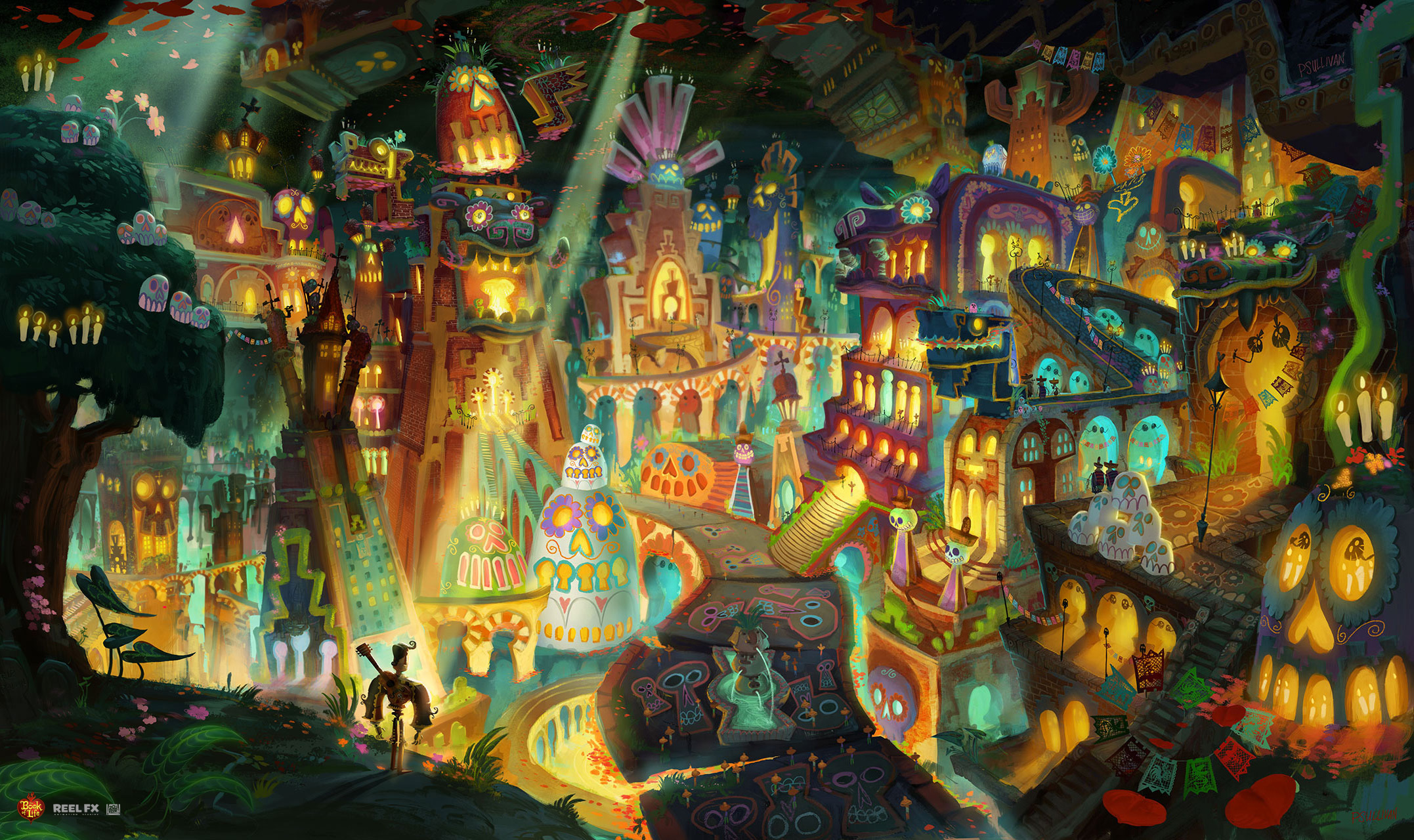 The Book of Life concept art by Gutierrez r/ImaginaryLandscapes