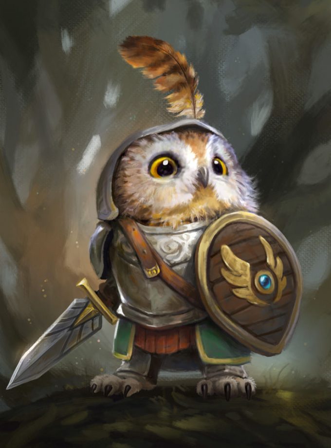 Leesha Hannigan Knight Owl Artwork