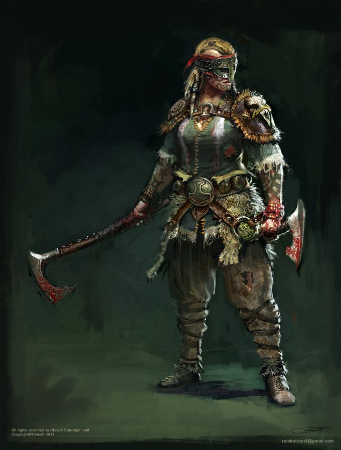 for honor game concept art remko troost lady berserkers vld
