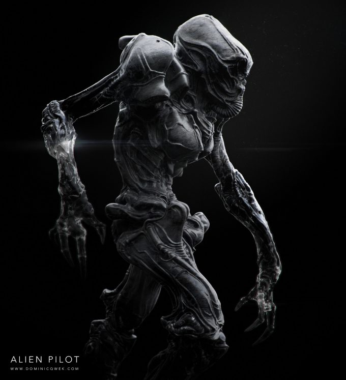 Alien Franchise Concept Fan Art 01 Dominic Qwek Alien Pilot