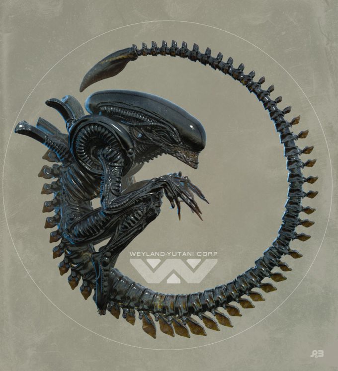 Alien Franchise Concept Fan Art 01 Pascal Blanche Xeno