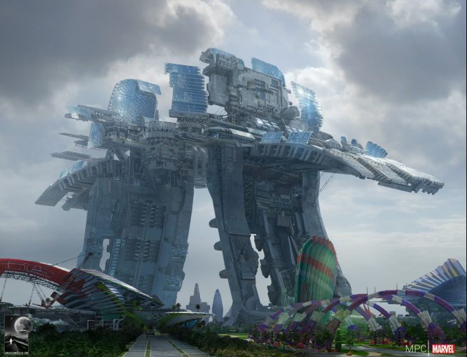 Chris Kesler Concept Art Guardians of the Galaxy Spaceport 02