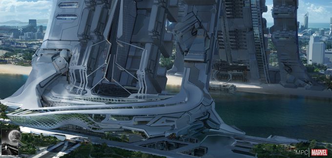 Chris Kesler Concept Art Guardians of the Galaxy Spaceport 03