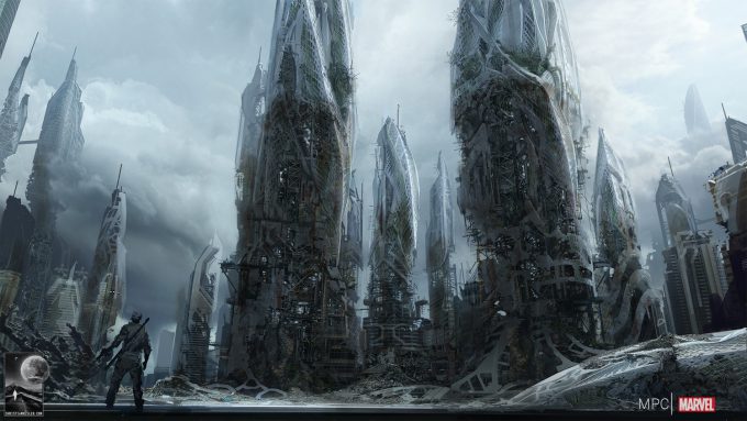 Chris Kesler Concept Art Guardians of the Galaxy Spaceport 04