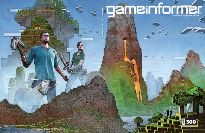 Game Informer 300 Cover Art Greg Semkow Minecraft