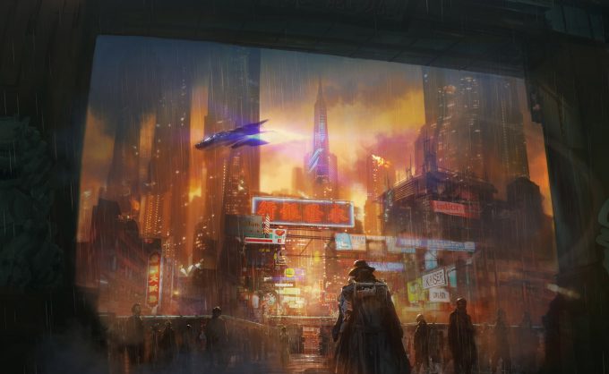 Blade Runner Inspired concept art illustrations 01 joseph kim blader