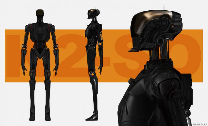 Star Wars Rogue One Concept Art Ivan Manzella 03 K 2SO 01