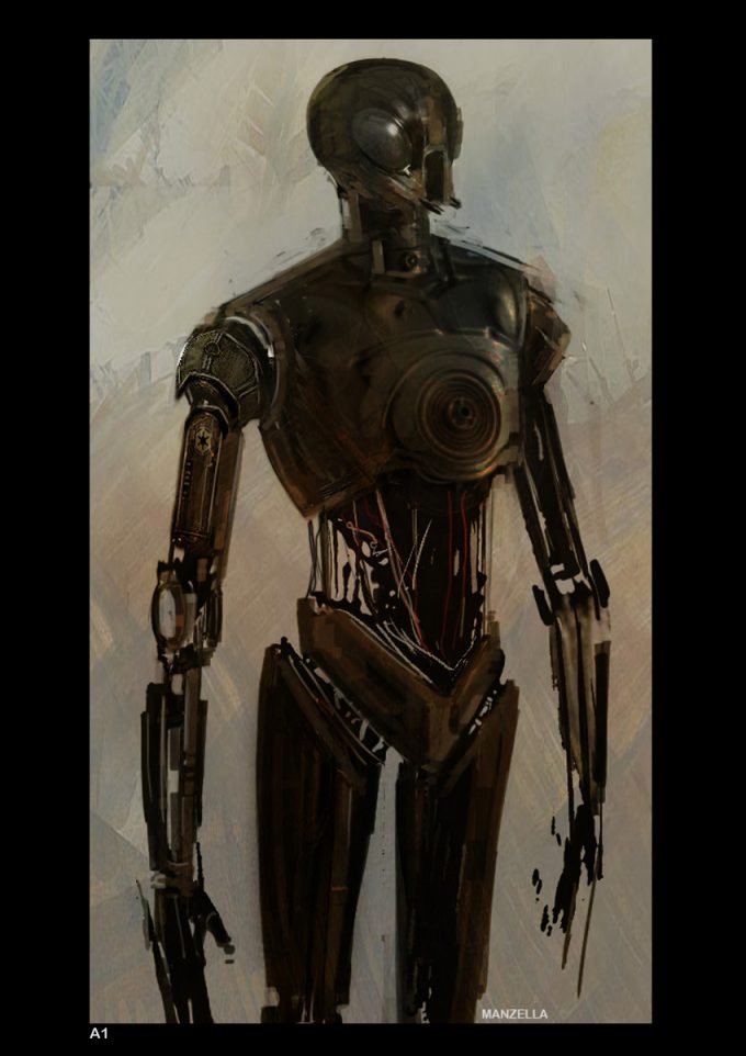 Star Wars Rogue One Concept Art Ivan Manzella 03 K 2SO 02