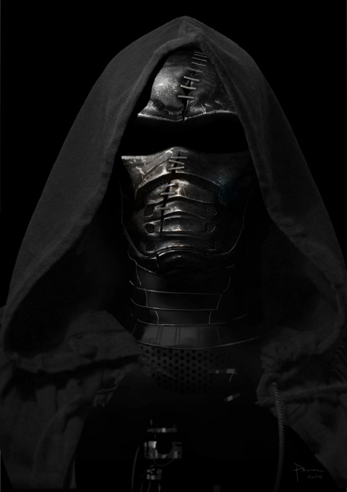 Star Wars The Force Awakens Concept Art Dermot Power Unused Kylo Ren Jedi Killer Design 06