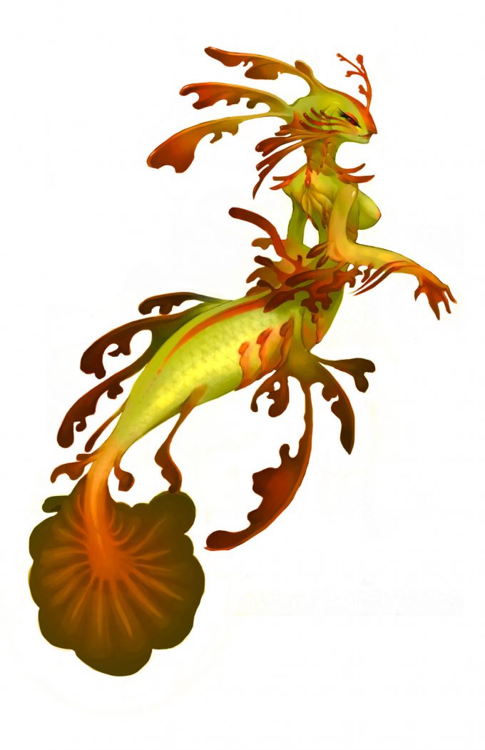Mermaid Concept Art Illustration 01 Gem Lim lone wingy