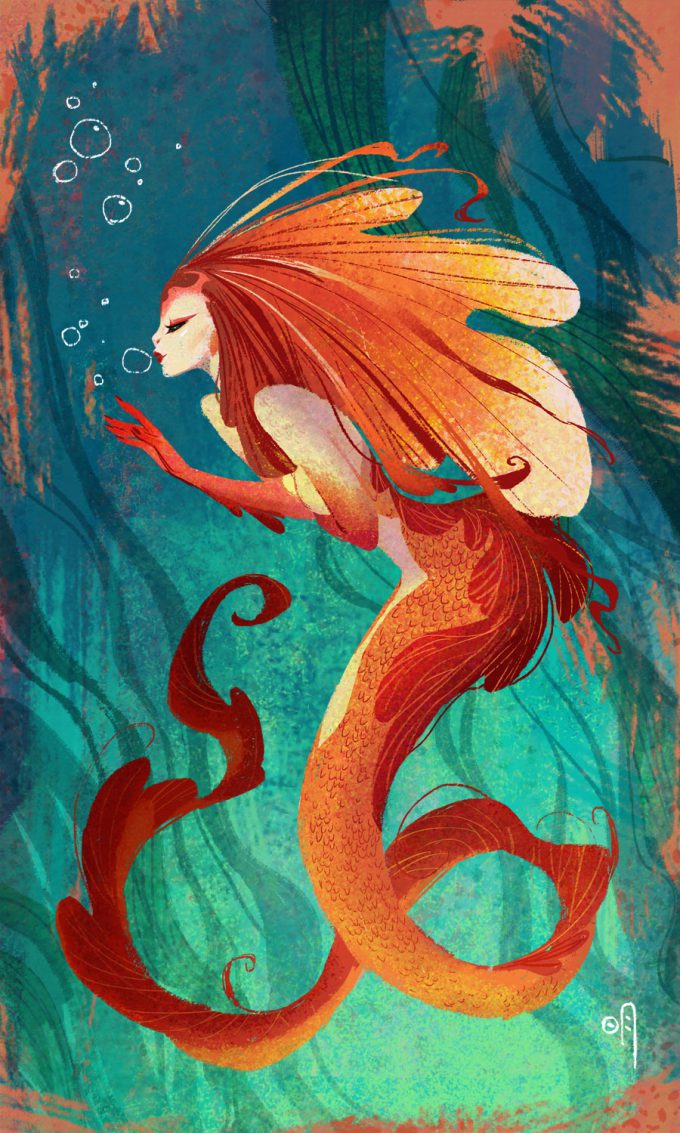 Mermaid Concept Art Illustration 01 Mingjue Helen Chen