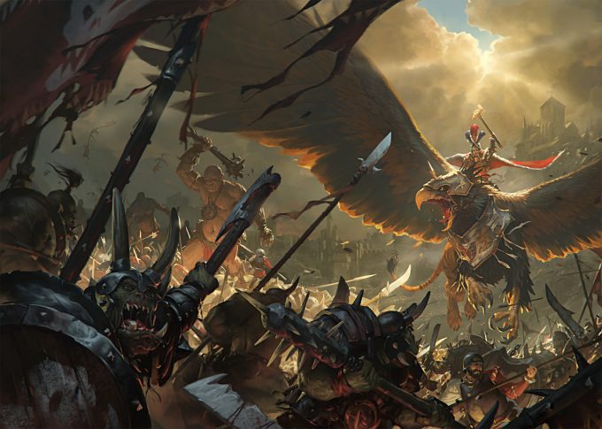 Total War Warhammer Game cover art by Slawomir Maniak
