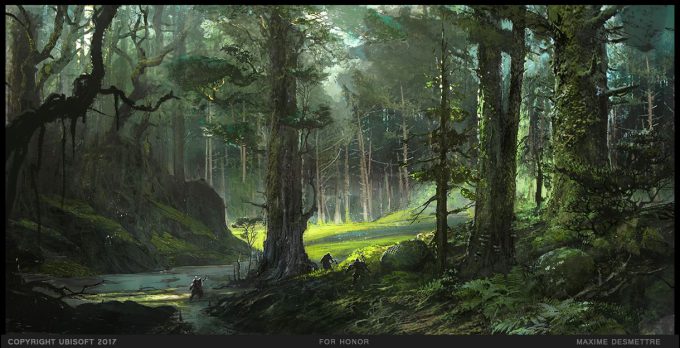 For Honor Game Concept Art Maxime Desmettre 06 Forest Clearing