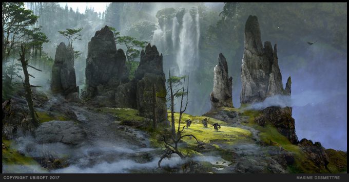 For Honor Game Concept Art Maxime Desmettre 06 campainmapintro high plateau pinnacles
