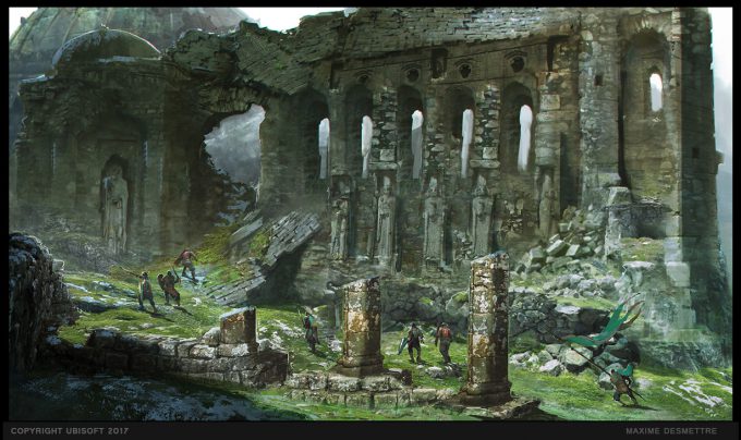 For Honor Game Concept Art Maxime Desmettre temple side