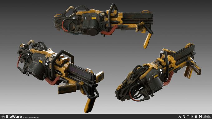 Anthem BioWare Game Concept Art Design Alex Figini weapons auto cannon 05