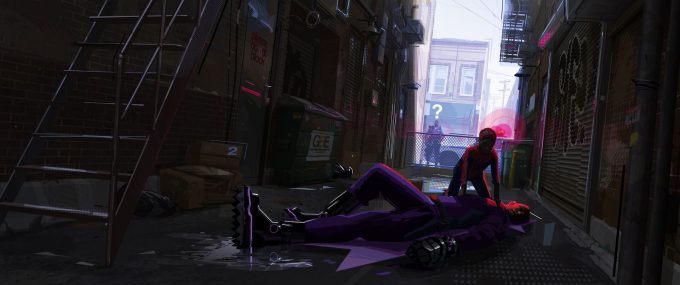 Spider Man Into The Spider Verse Concept Art patrick o keefe cbf alley 0001c