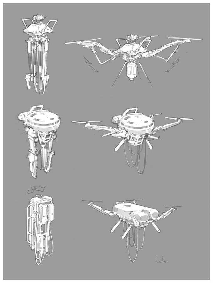 Apex Legends Concept Art Hethe Srodawa lifeline drone02