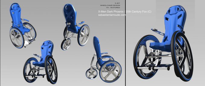X Men Dark Phoenix Concept Art S Larroude WheelChair02 Design