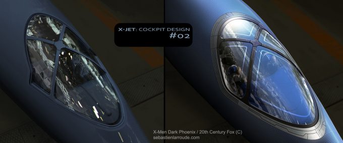 X Men Dark Phoenix Concept Art S Larroude XJet CockpitDesign 02