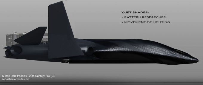 X Men Dark Phoenix Concept Art S Larroude XJet Sketch Proto Shader02b