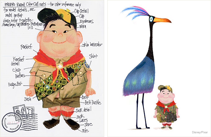 Pixar's Up (2009) Concept Art and Character Development