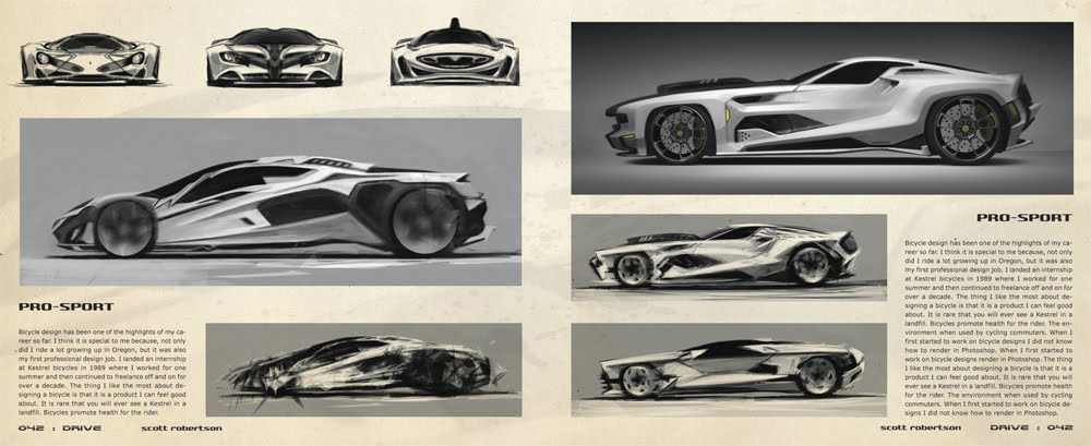 Drive Vehicle Sketches And Renderings By Scott Robertson Concept Art World