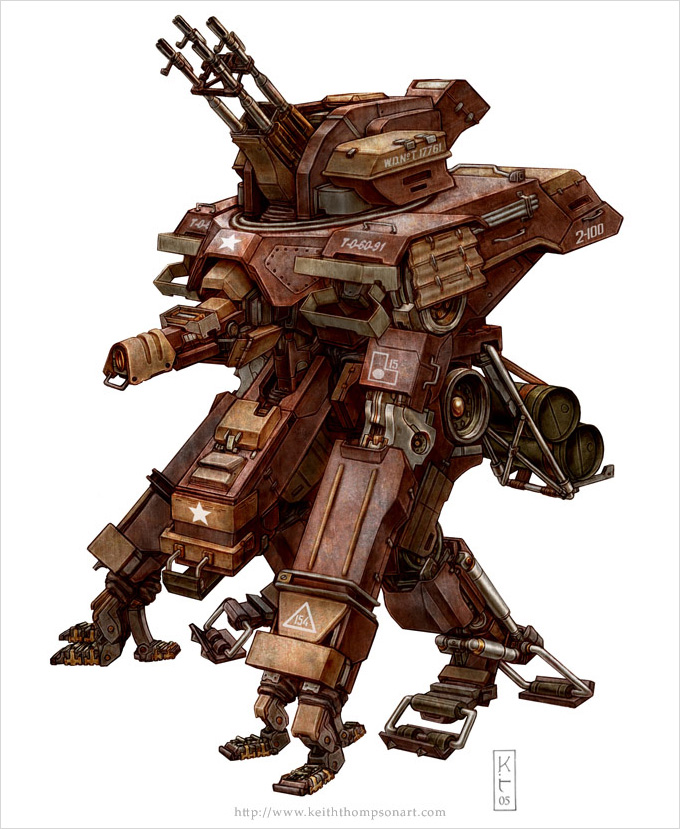 Kieth Thompson Mech Concept Art 01a