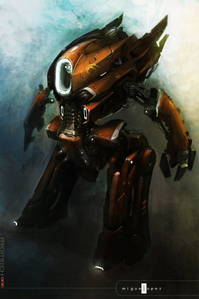 MIguel Lopez Mech Concept Art 01a