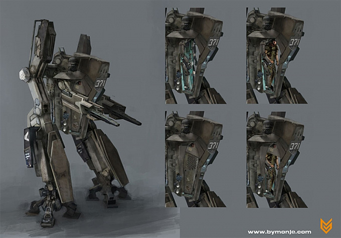 Monje Mech Concept Art 01a