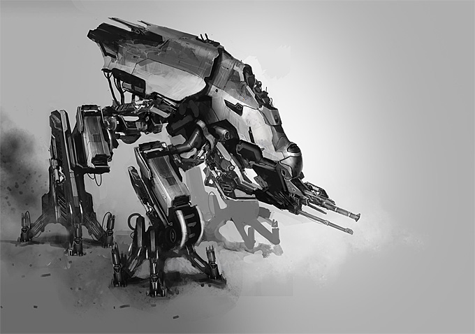 Paul Chadeisson Mech Concept Art 01a