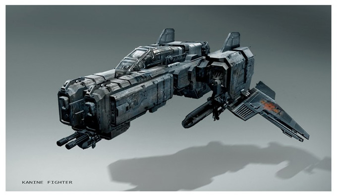 Matt Codd Concept Art and Illutration - Spaceship Fighter