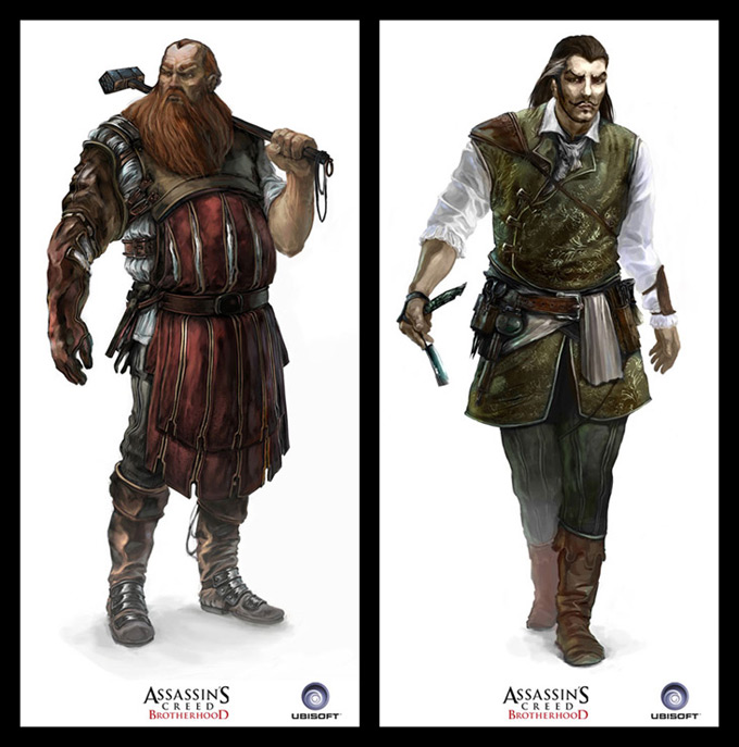 Assassin's Creed II Concept Art & Characters