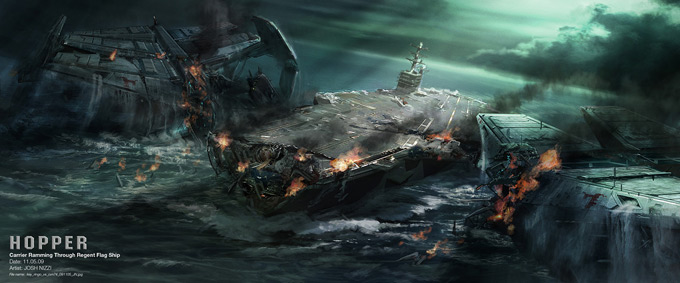 Battleship Concept Art by Josh Nizzi