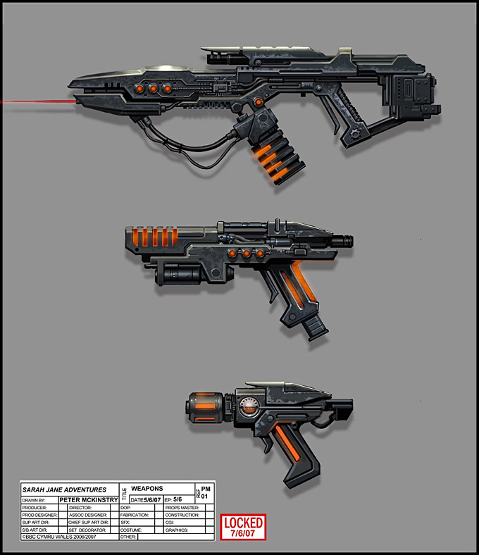 Weapon Concept Art by Peter McKinstry