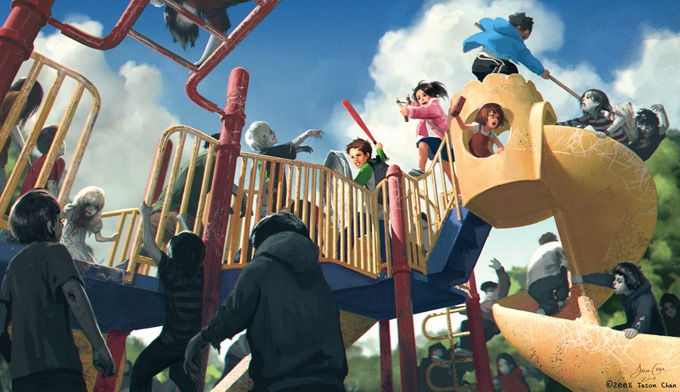 Zombie Playground Concept Art