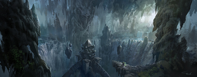 Graven Tung Concept Art Cave