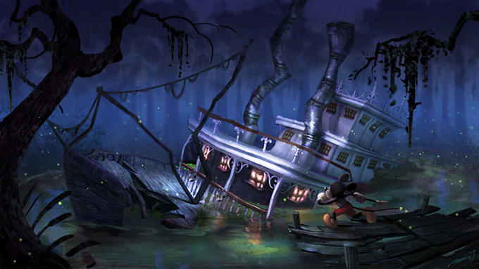 Epic Mickey Concept Art by Jordan Lamarre-Wan