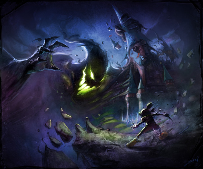 Epic Mickey Concept Art by Jordan Lamarre-Wan