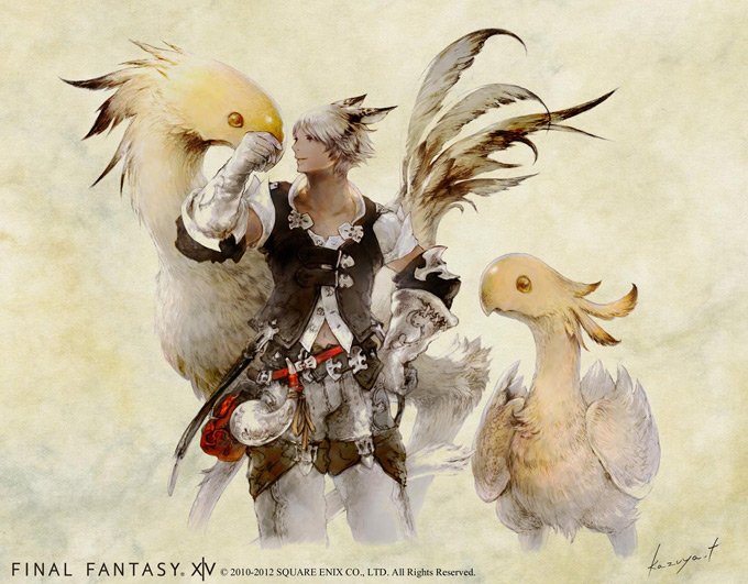 Final Fantasy XIV Online Concept Art Chocobo