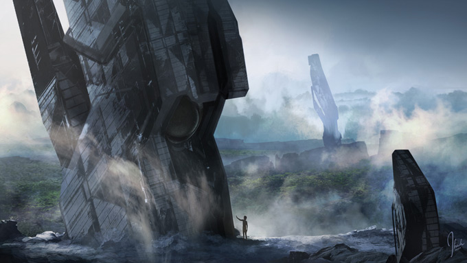 Halo 4 Live-Action Trailer Concept Art by Jonathan Bach