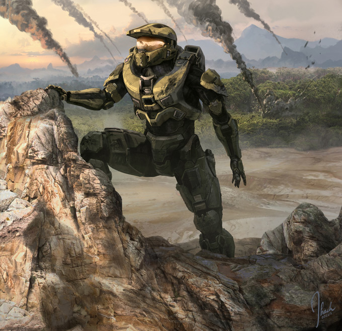 Halo 4 Live-Action Trailer Concept Art by Jonathan Bach