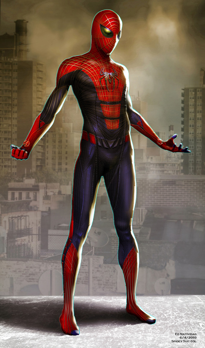 spiderman costume concept art