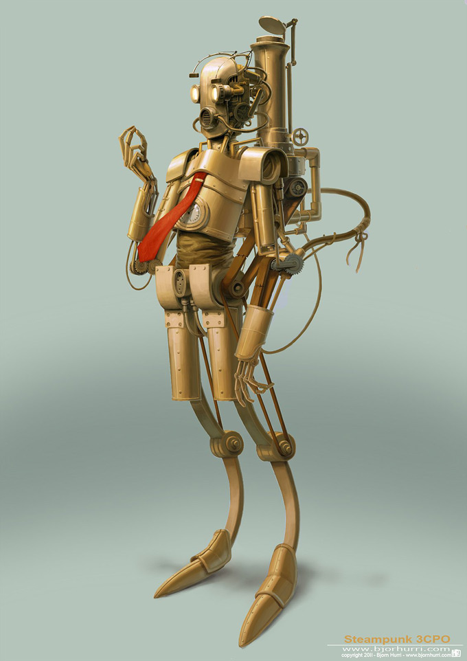 Steampunk Star Wars Illustrations by Björn Hurri