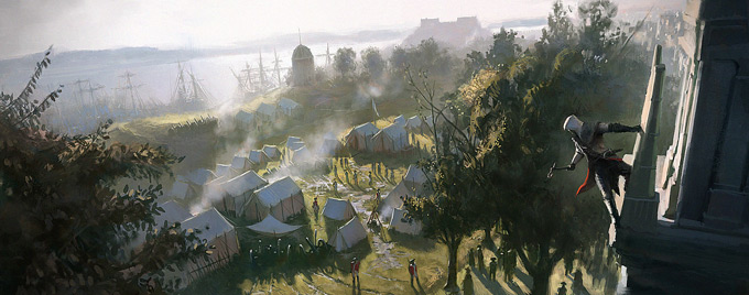 Assassin’s Creed III Concept Art by Gilles Beloeil